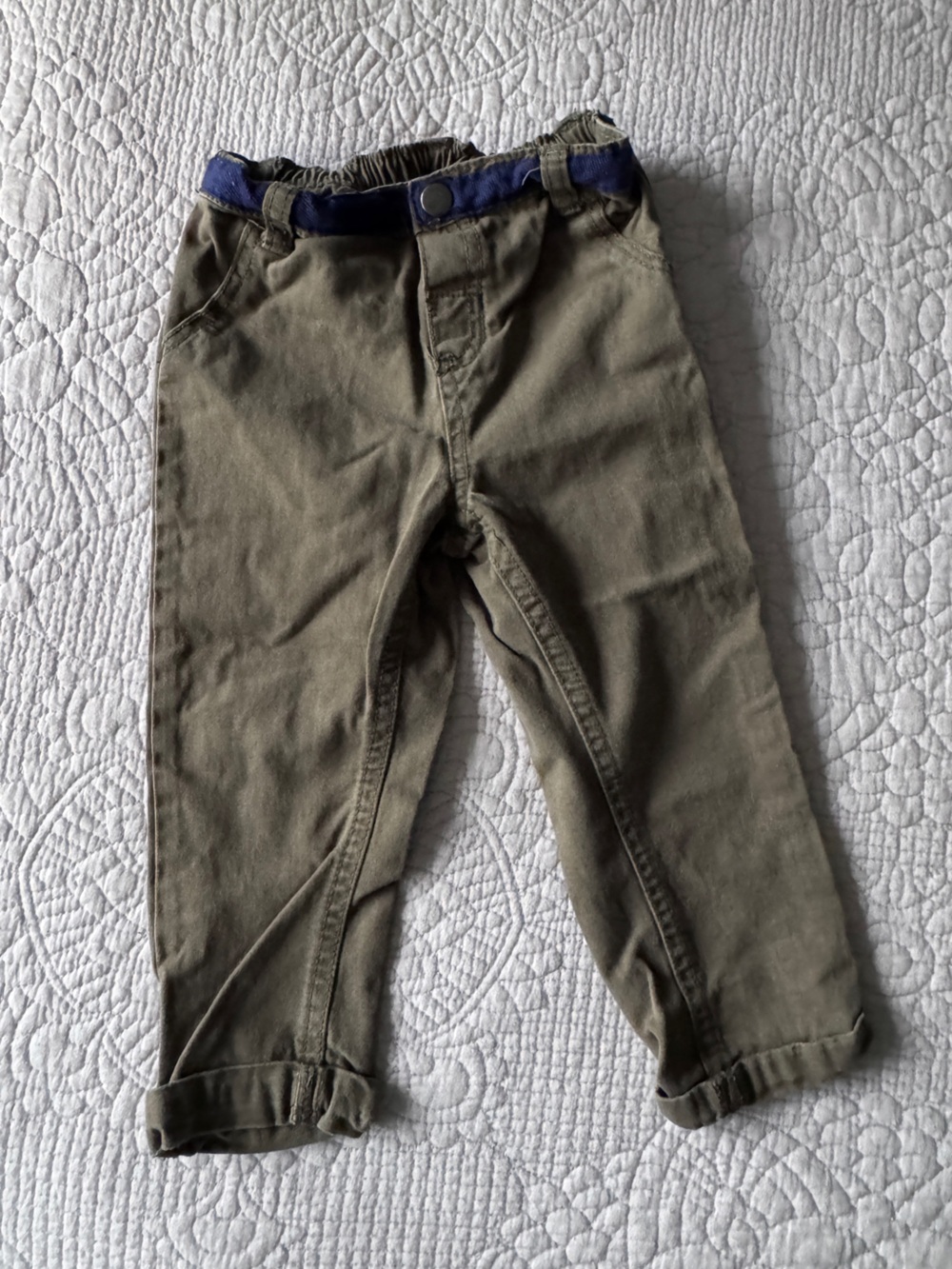 Olive Green Casual Pants